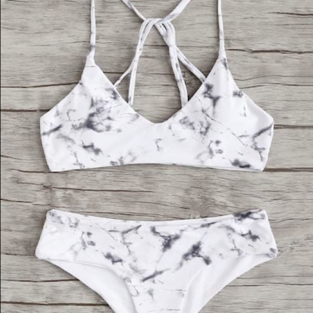 white bikini